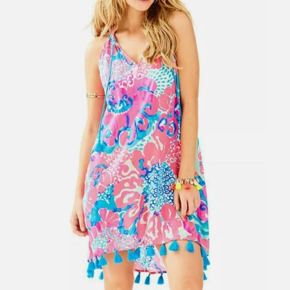 Lilly Pulitzer ROXI DRESS in Coral Reef Im So Jelly